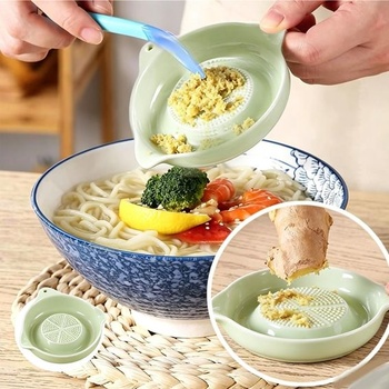 Keramický strúhadlo, keramické strúhadlo na zázvor, parmezán, cesnak, keramický tanier s kefou,