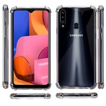 Puzdro na telefón N NEWTOP kompatibilné so Samsung Galaxy A20S, polotuhé TPU pevné a priehľadné