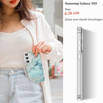 Elegantný kryt na telefón kompatibilný s Samsung Galaxy S25 6,2 palca 2025, mäkký silikónový TPU