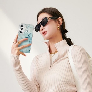 Elegantný kryt na telefón kompatibilný s Samsung Galaxy S25 6,2 palca 2025, mäkký silikónový TPU