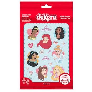 Dekora, Jedlá ozdoba na tortu s motívom Disney princezien, Dekorácie k detským narodeninám, Dekorácie