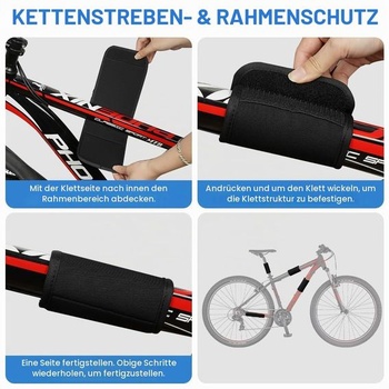 Chrániče rámu bicykla AOOWU, súprava 4 ks, ochrana pre nosiče bicyklov pri preprave, ochrana proti