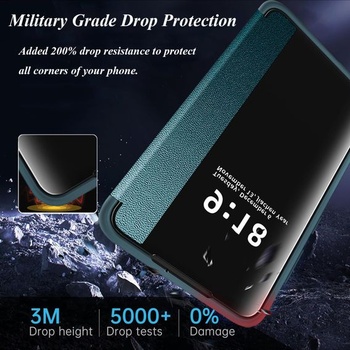 Ochranný kryt S26 Plus pro Samsung S26 Plus, flipové pouzdro, průhledné, tenké, flipové pouzdro pro