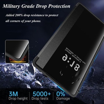 Ochranný kryt pre Samsung S26 Ultra, flipové púzdro, číry výhľad, tenký ochranný kryt pre Samsung