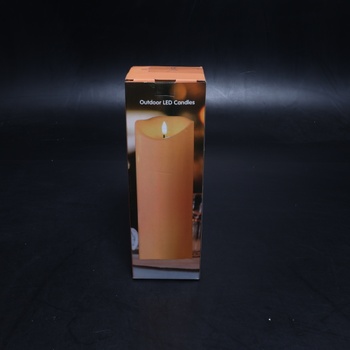 LED svíčky EXTSUD 31,5 cm × 10 cm s dálkovým ovládáním, odolné proti stříkající vodě, s časovačem,