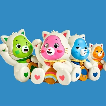 ÜRDU Fukuheya Care Bears Blindbox Series 1 – Náhodný výběr 10 detailních figurek Care Bears, 8 cm,