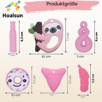 Žuvací náhrdelník pre senzorických chlapcov a dievčatá, balenie po 6 kusoch; Žuvacie hryzátka pre deti s