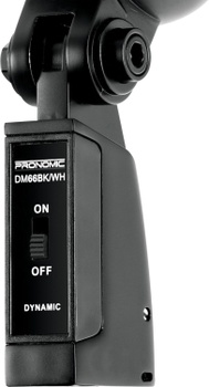 Dynamický mikrofón DM-66BK/RD, vrátane redukčného závitu, čierno/červený - A