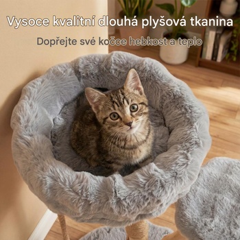 Škrabadlo pre mačky PV10274GR, 90 cm, šedé - A