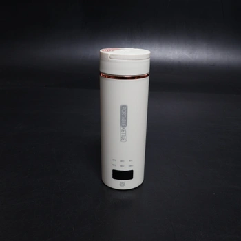 Malá cestovní konvice o objemu 450 ml - 6 v 1 cestovní konvice s ukazatelem teploty, mini přenosný