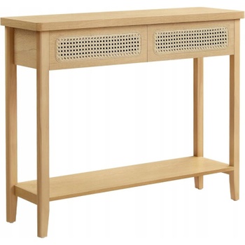 Konzolový stolík LNT016YC02, 100 x 30 x 80 cm, prírodný - A