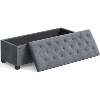Úložná lavica s vekom LSF089G01V1, nosnosť až 300 kg, 40 x 110 x 40 cm, sivá - A