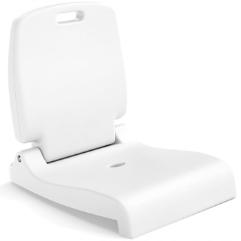 Skladacia plastová stolička NP12284WH, 56 x 47 x 52 cm, biela - N