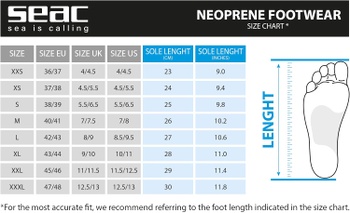 Neoprénové topánky Seac 0210050064105A XL