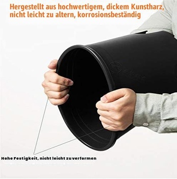 KAHEIGN 10 ks plastových kvetináčov okrúhle kvetináče Φ19,5 cm výška: 14 cm priedušné plastové