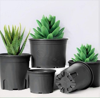 KAHEIGN 10 ks plastových kvetináčov okrúhle kvetináče Φ19,5 cm výška: 14 cm priedušné plastové