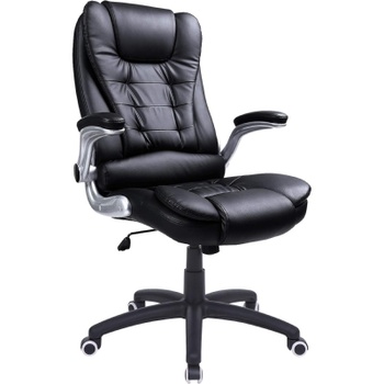Ergonomická kancelárska stolička OBG51BV1, syntetická koža, čierna - A