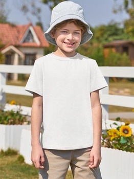 Dětské tričko s krátkým rukávem Haloumoning, kulatý výstřih, věk 11-12 let, bílé