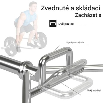 Šesťhranná hrazda SP37185SL, nosnosť 363 kg, strieborná - A