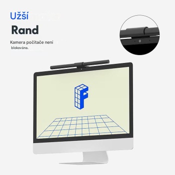 Lampa na monitor EL4-EU, napájanie z USB, 5W, 392 mm, čierna - A