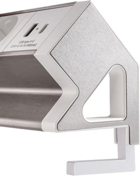Stolný predlžovací kábel PS009-W-EU, s 3 zásuvkami a 2 USB porty typu A+C, 1,8 m, biela - A