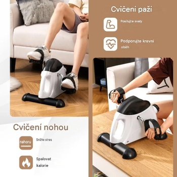 Prenosný rotopéd s LCD obrazovkou 9900178558, nosnosť 100 kg, biely - A