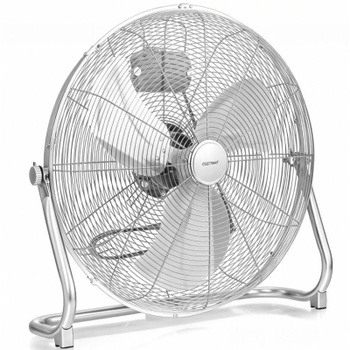 Stojací ventilátor s 3 rýchlosťami ES10269DE-SL, 51 cm, 160 W, strieborný - A