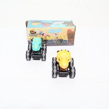 MOONTOY 3dielna sada dinosaurského monster trucku, svietiace autíčko pre vek 1+, auto s funkciou „press
