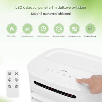 Prenosná klimatizácia 3v1 ES10737DE-WH, nádrž 10 l, 78W, biela - A