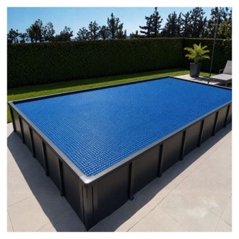 Solárna krycia plachta na bazén, 8 x 5 m, hrúbka 400 µm, modrá - A