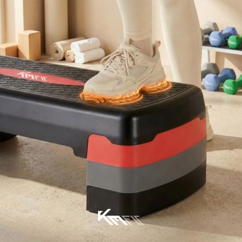 Domáci stepper s protišmykovou podložkou, 3× výškovo nastaviteľný, nosnosť až 200 kg - A