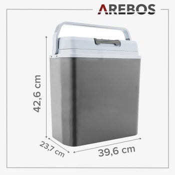 Termoelektrický chladiaci box, s ECO režimom na chladenie a ohrev, 20 L, šedý - B