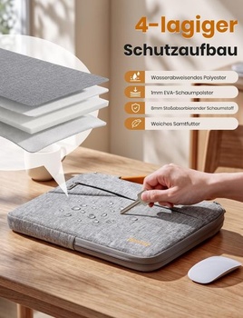 Brašna na notebook DOMISO pro 15palcový MacBook Air M5 2026/M4/M3/M2, 14palcový/15palcový MacBook