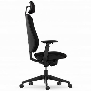 Ergonomická kancelárska stolička BS12PB-F1-V4, čierna - A
