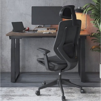 Ergonomická kancelárska stolička BS12PB-F1-V4, čierna - A