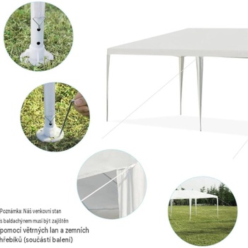 Záhradný pavilón OP3934, 3 x 9 m, biely - A