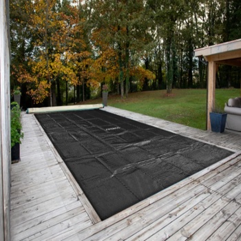 Štvorcová bazénová solárna fólia, 5,49 x 2,74 m, hrúbka 120 µm, čierna - A