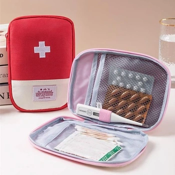 Lékárnička, 4dílná cestovní lékárnička, mini prázdná lékárnička, taška na léky, přenosná pro