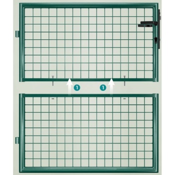 Záhradná bránka GGD150G01V1-1, 150 x 106 cm, zelená - A
