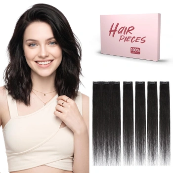 Clip in pravé vlasy SEGO 25 cm, 5 ks