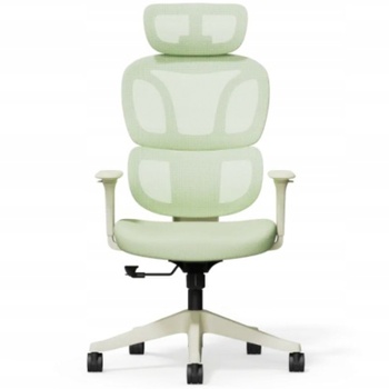 Ergonomická kancelárska stolička BS5LG, nosnosť 136 kg, zelená - A