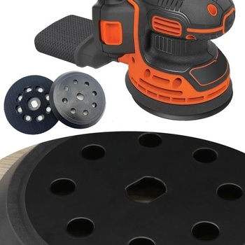 Brúsny tanier 125 mm kompatibilný s 8 otvormi, náhrada za Black & Decker BD190 KA190E SPEC375, suchý