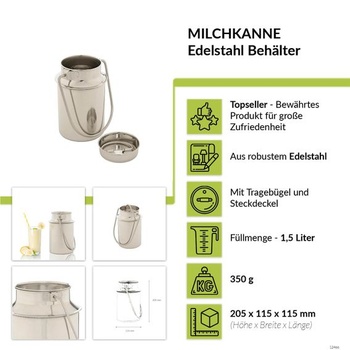Kanvica na mlieko Licht-Erlebnisse 1,5 L