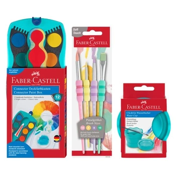 Faber-Castell - Sada farieb Connector Turquoise, s…