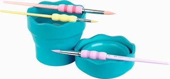 Faber-Castell - Sada farieb Connector Turquoise, s krabičkou s farbami a príslušenstvom, 3dielna sada