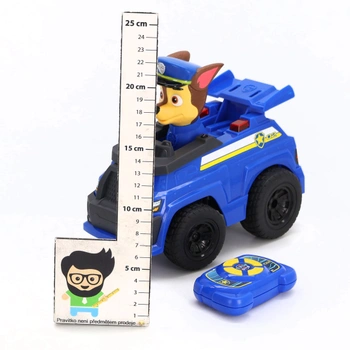 TLAPKOVÁ PATROLA – Chaseovo policajné auto na diaľkové ovládanie so svetelnými efektmi, cca 25 cm,