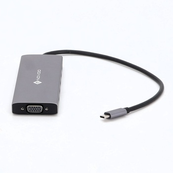 Dokovacia stanica NOVOO 10 Gbps USB C Hub 2 HDMI 4K @ 60Hz, adaptér pre tri displeje s VGA, USB A 3.2