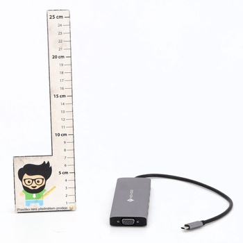Dokovacia stanica NOVOO 10 Gbps USB C Hub 2 HDMI 4K @ 60Hz, adaptér pre tri displeje s VGA, USB A 3.2