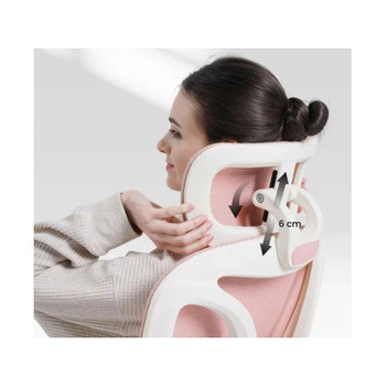 Ergonomická kancelárska stolička BS5P, ružová - A