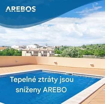 Solárny kryt bazéna, 3 x 2 m, hrúbka 120 µm, modrý - A